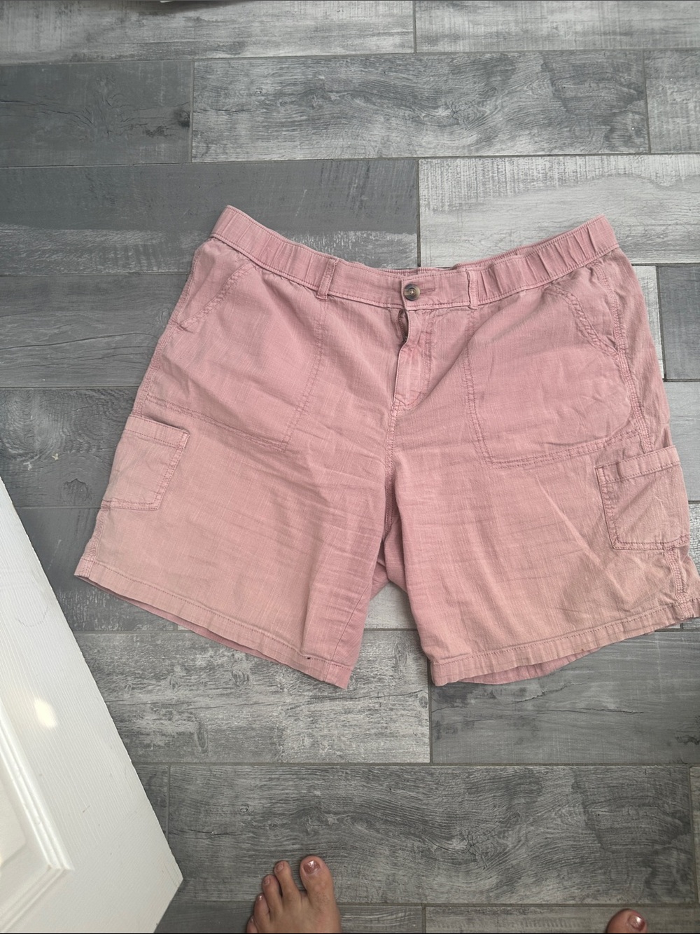 Sonoma Pink Cargo Bermuda Shorts